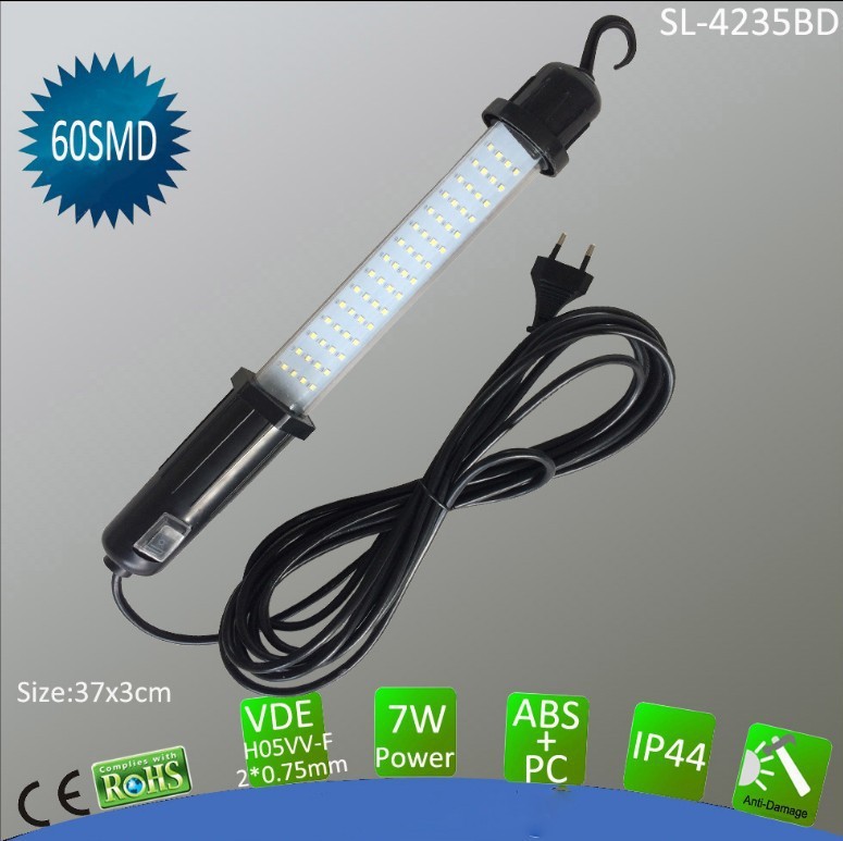 60 Led Work Light for Auto Repair, Magnetic, Super Bright, Strong Light, Car Repair Tool, Rechargeable with Cable, Magnetic Attachment