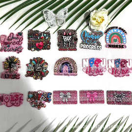专供跨境爆款亮片亚克力DIY配件饰品-护士系列01晶艺创科工厂