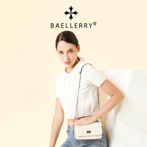 Baellerry new women's bag cross-border quilted large-capacity lock buckle single shoulder diagonal zipper women's bag wholesale