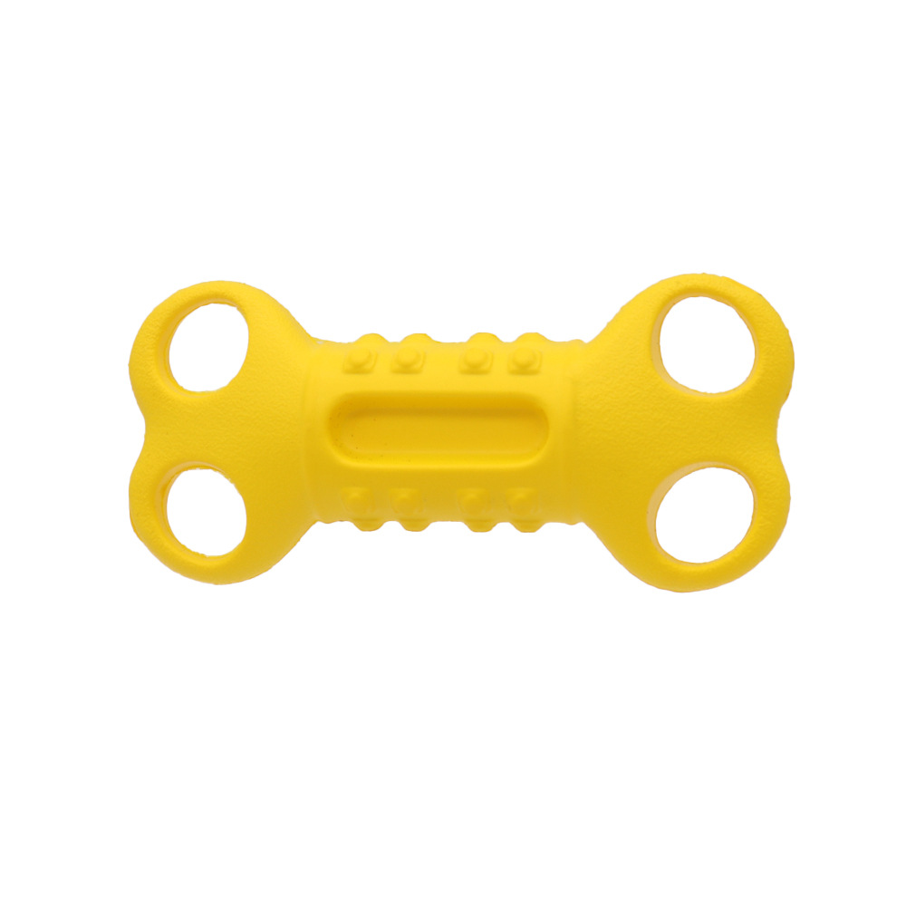 Juguete para perros EVA, autoentretenimiento, alivia el aburrimiento, duradero, resistente a las mordidas, indestructible, pelota para perros grandes con anillo de tracción.