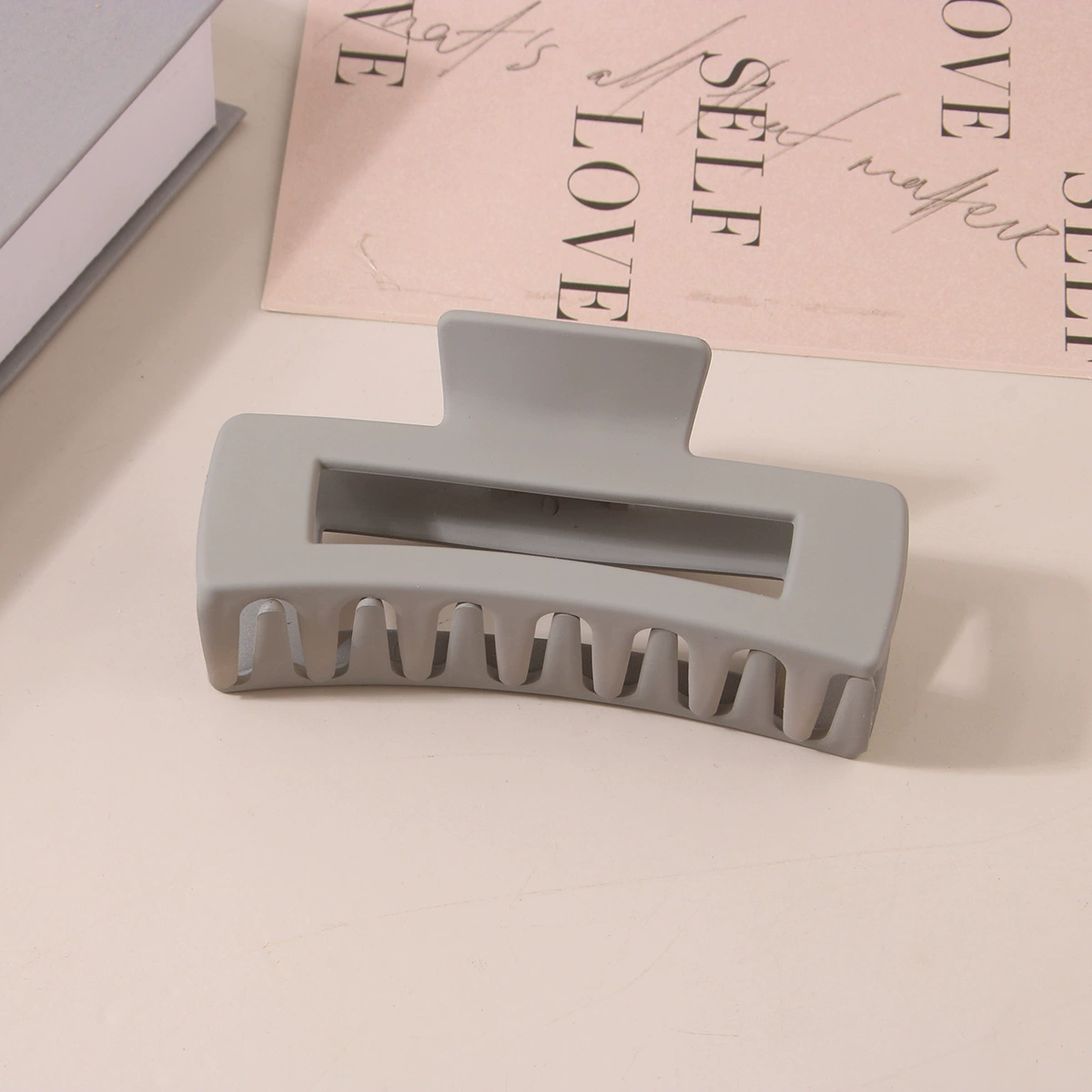 (Cross-border trading), rectangular matte crab pin, big shark, hairgrip, Amazon, simple and elegant design