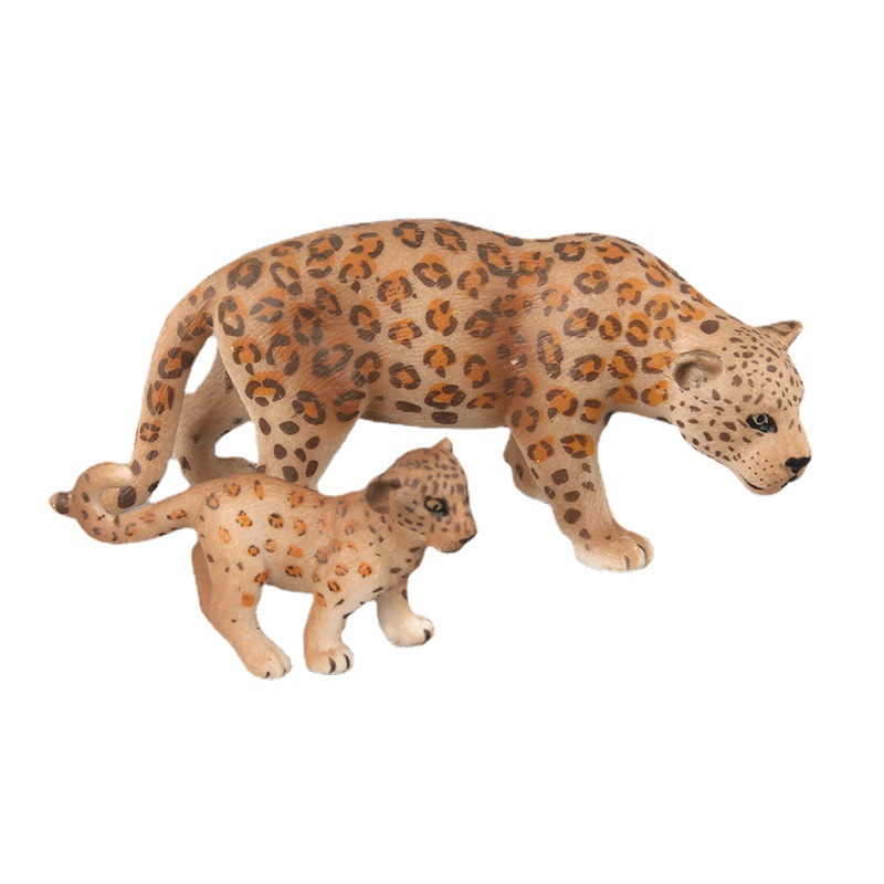 Amazon simulación modelo animal juguete Golden Leopard muñeca decoración simulación animal arena Mesa modelo escena