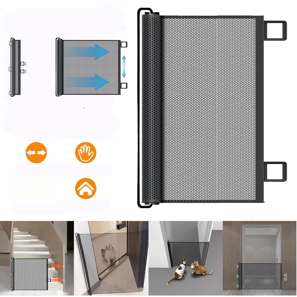 국경 안티 고양이 울타리 펀치 프리 텔레스코픽 애완 동물 블록 계단 문 파티션 작은 개 울타리 고양이 배플 공장