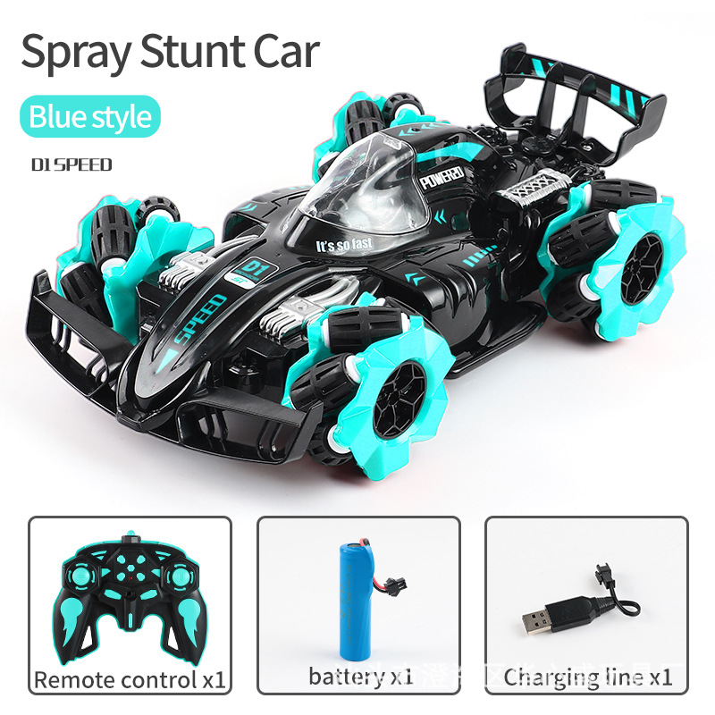 Transfronterizo 1:16 juguete de coche de control remoto para niños venta al por mayor spray drift Stunt tracción en las cuatro ruedas off-road Boy regalo