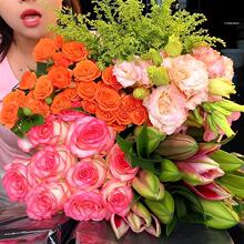 鲜花云南基地直发玫瑰花百合花家用插花花卉康乃馨向日葵鲜切真花