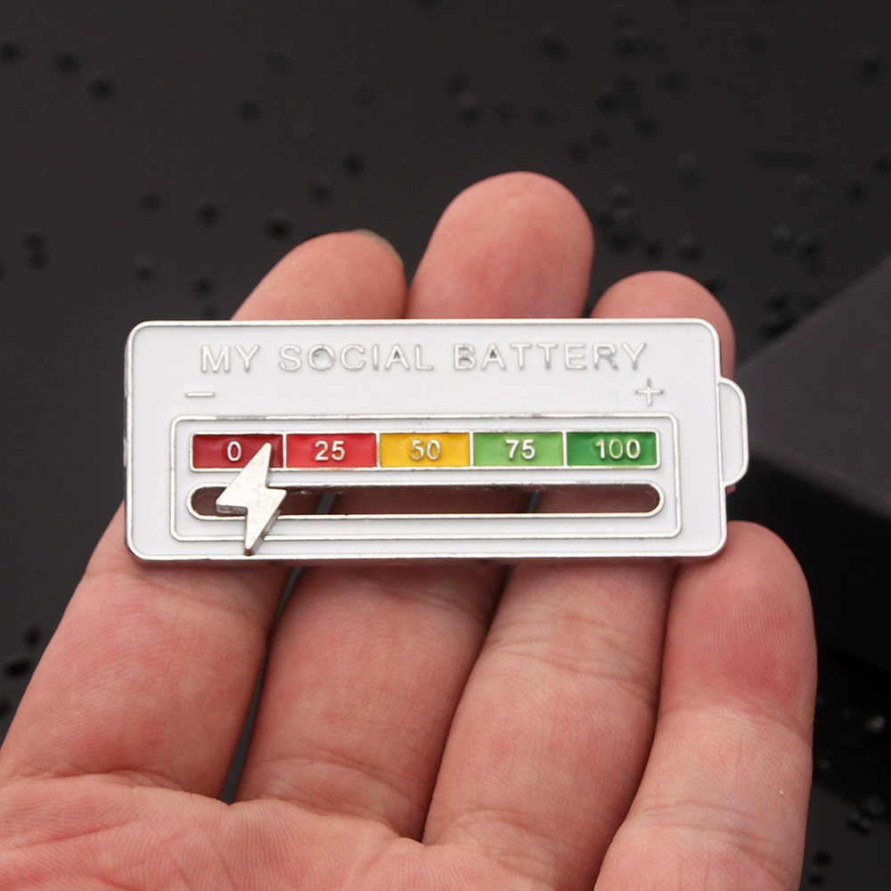 Rainbow emotional adjustable keychain, badge, brooch