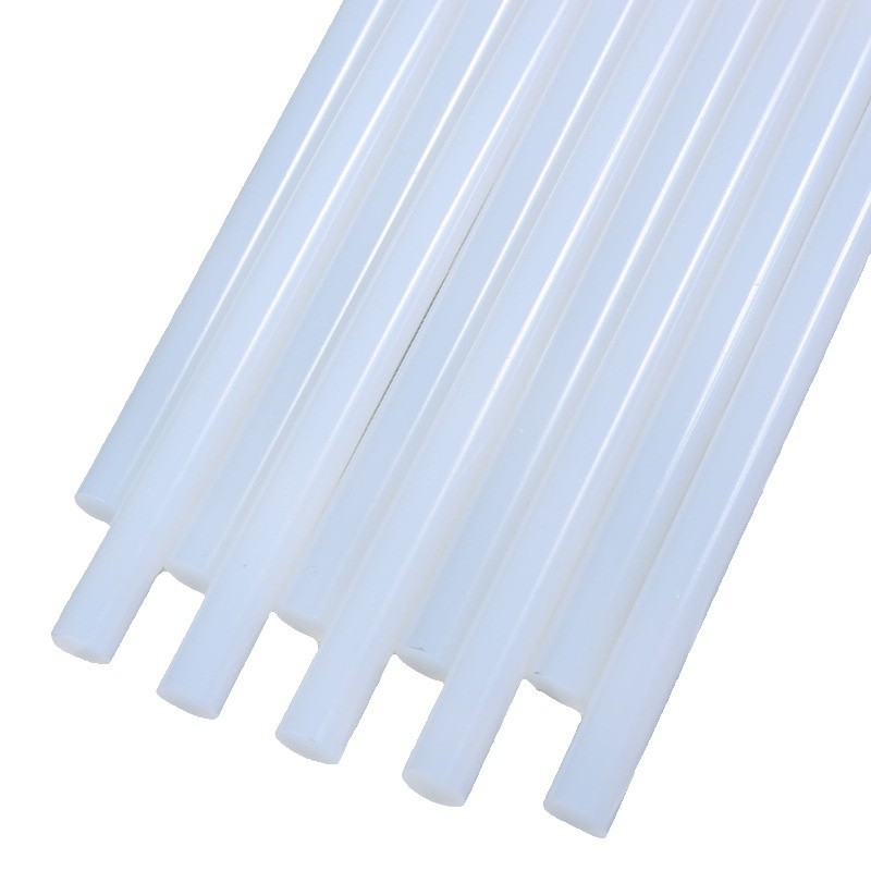 Varilla de pegamento termofusible al por mayor de fábrica 7mm hecha a mano para el hogar 11mm tira de pegamento termosoluble varilla de pegamento blanco transparente de alta viscosidad