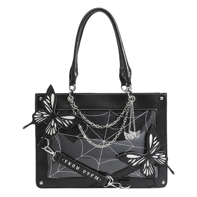 Viento oscuro laberinto mariposa dolor bolsa totalizador laberinto mariposa dolor bolsa Toth chica sosteniendo Cruz cuerpo bolsa hermano