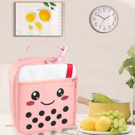 The News 加厚大容量铝箔Cute and Cartoon Lunch insulation bag