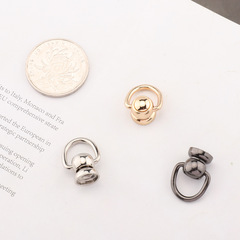 Rotating pull ring buckle, copper material, nickel-plated hand monk head, pacifier, clock, mobile phone case, metal lanyard, ring