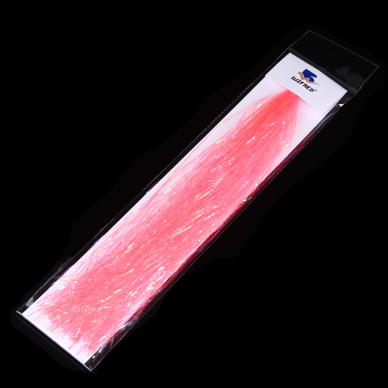 Wifreo 1mm silla brillante relieve alta reflexión correa de mosca de mar gancho material de unión 8 colores