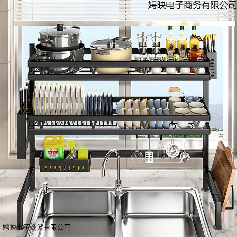 キッチン収納キッチンシンク排水ラック収納ラック家庭用プレート収納ラック多機能シンク食器棚ボウル|undefined
