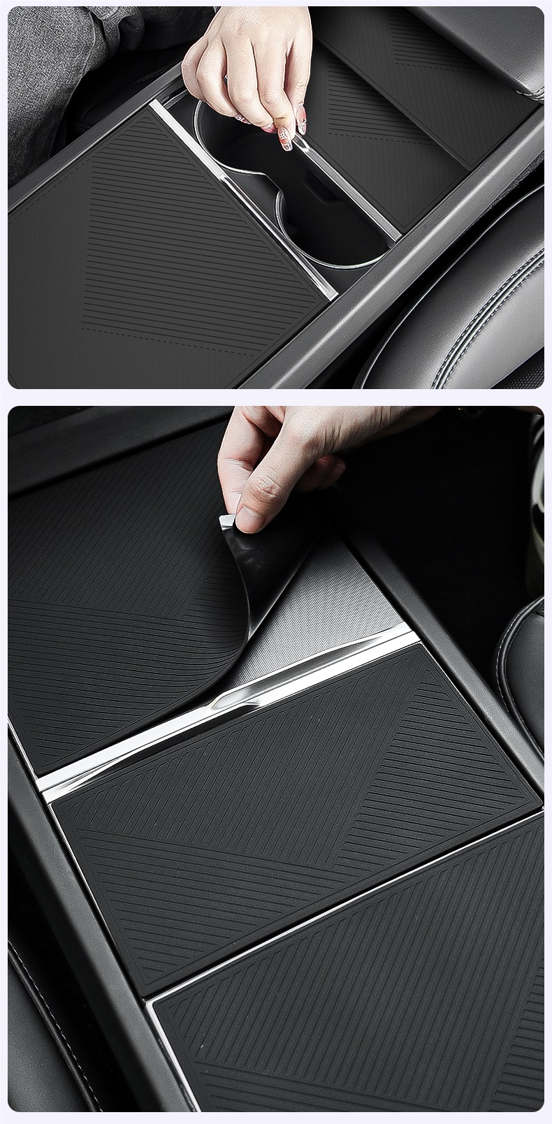Center Console Film Protector Silicone Pad for Tesla Model Y/YL/3