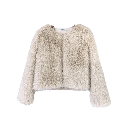 Large size women's imitation fur toka coat Korean style solid color women's short fur coat fox fur manufacturer direct sale
