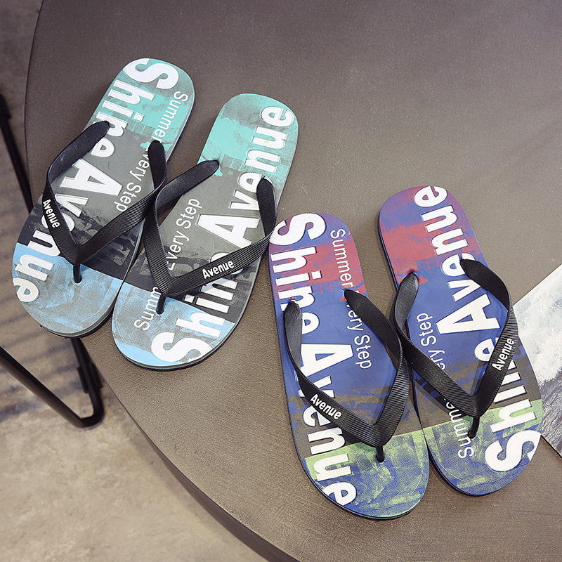New Men's Flip-Flops, Indoor Wear-Resistant Non-Slip Slippers, Simple Outdoor Top Quality Wear, Suitable For Bathing, Flat-Soled_voghion.com