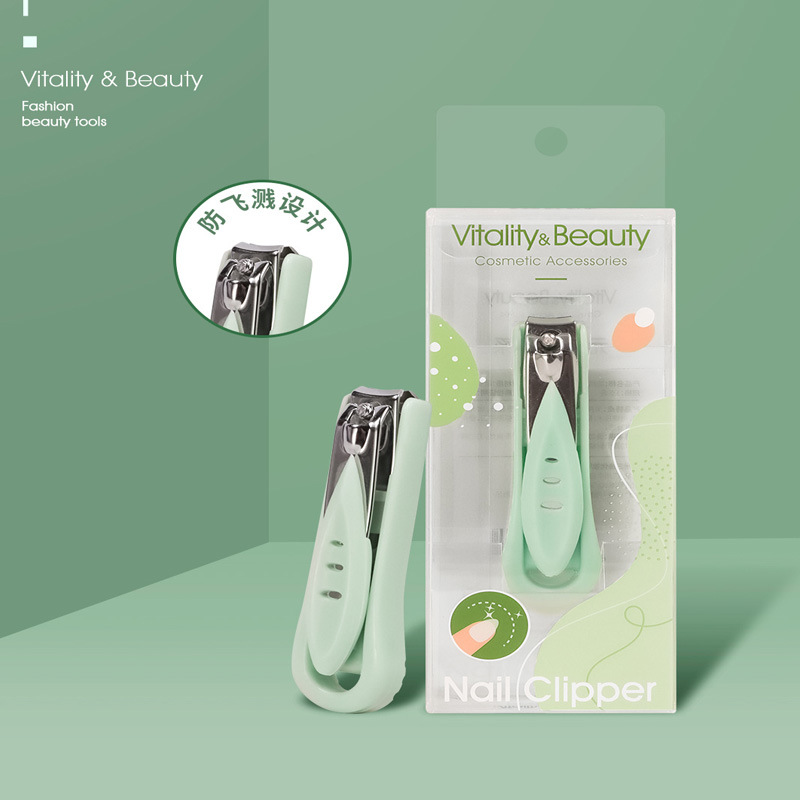 跨境盒装指甲剪指甲锉眉剪眉夹套装防飞溅指甲钳家用碳钢指甲刀