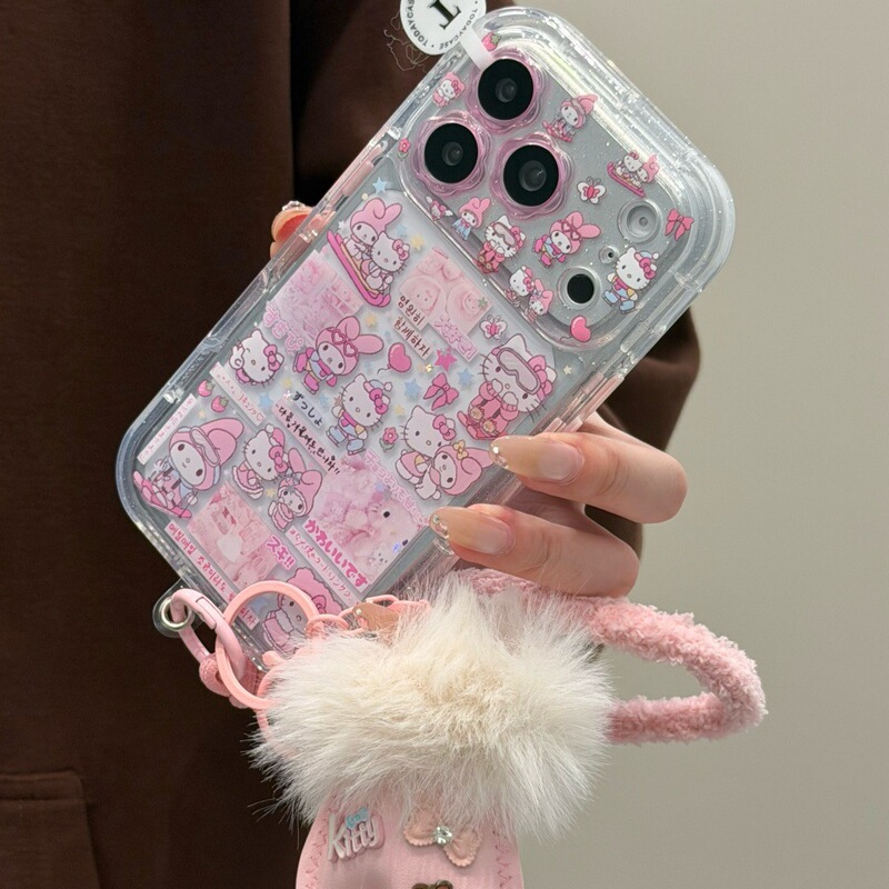 Ski Melody Kt Suitable for Apple 17Promax Mobile Phone Case Iphone16 Satchel 13 Cute 14 Cartoon 15