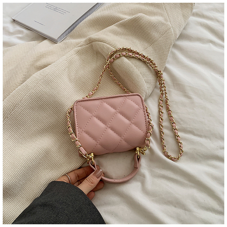 Sacs pour femmes, exquis, petit, parfumé, de grande valeur, pour enfants, à bandoulière, à la mode, motif diamant, mini sac à main, petit sac carré_voghion.com