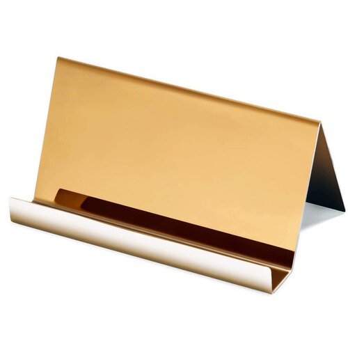 Amazon AMAZON Cross-border Bestselling 304 Stainless Steel Desktop Business Card Holder with LOGO Customization