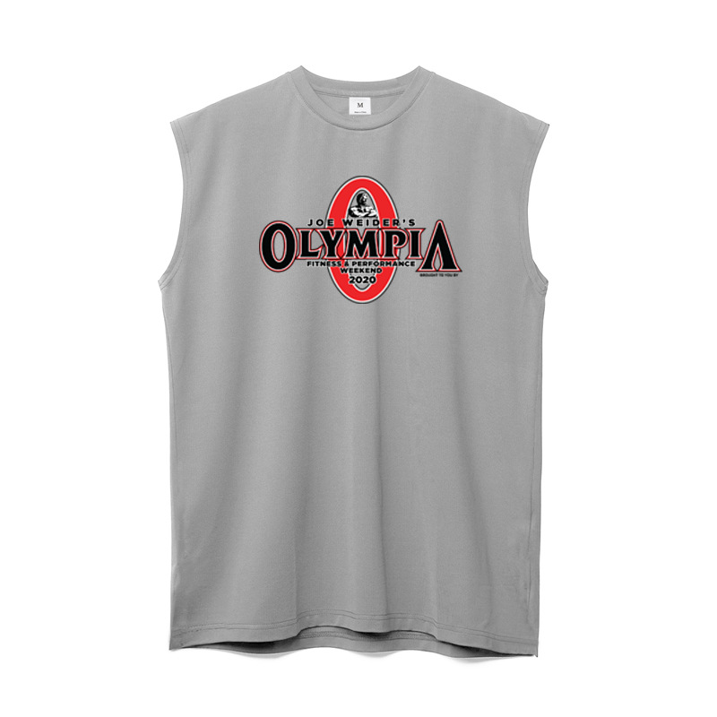Verano de malla transpirable chaleco camiseta sin mangas de los hombres gimnasio culturismo entrenamiento muscular slim fit deportes camiseta