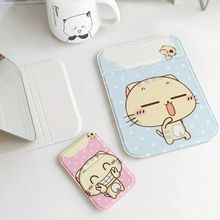 印花图案桌面化妆镜学生宿舍办公室梳妆便携台式折叠翻盖大小镜子