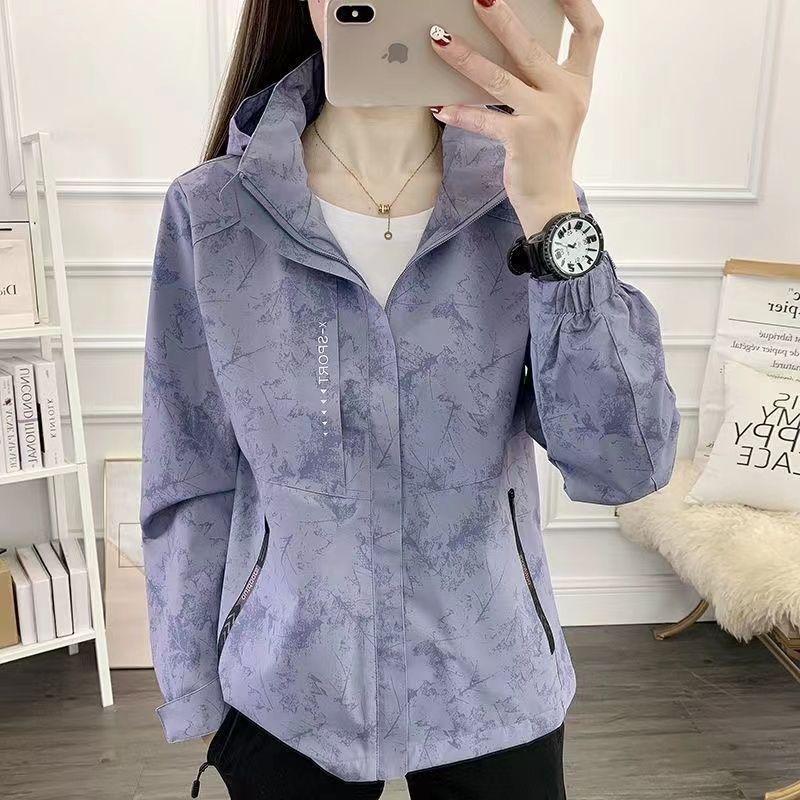 Jacket Women's Jacket New Spring and Autumn Outdoor Mountaineering Windproof Sports Windbreaker Soft Shell Jacket