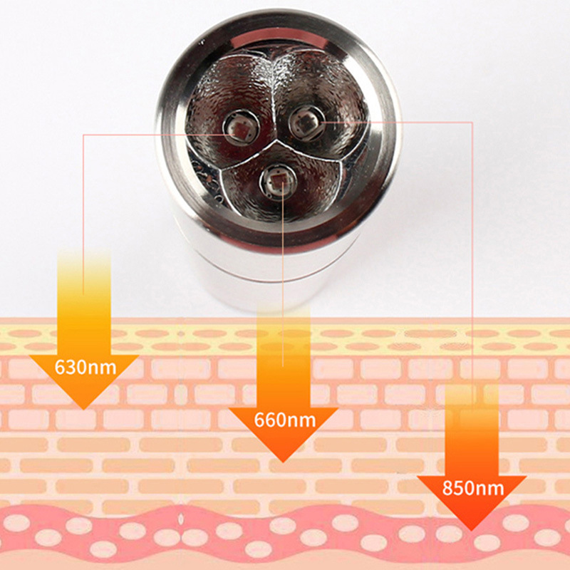 Luz roja roja transfronteriza linterna auxiliar luz infrarroja luz de acero inoxidable 630 660 850nm iluminación