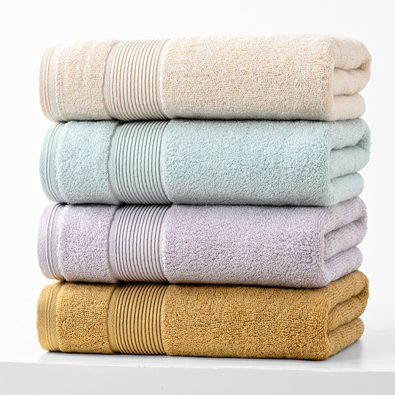 Towel pure cotton absorbent men's and women's home Cotton Hotel thickened adult bath foreign trade 50*100 bath towel embroidery