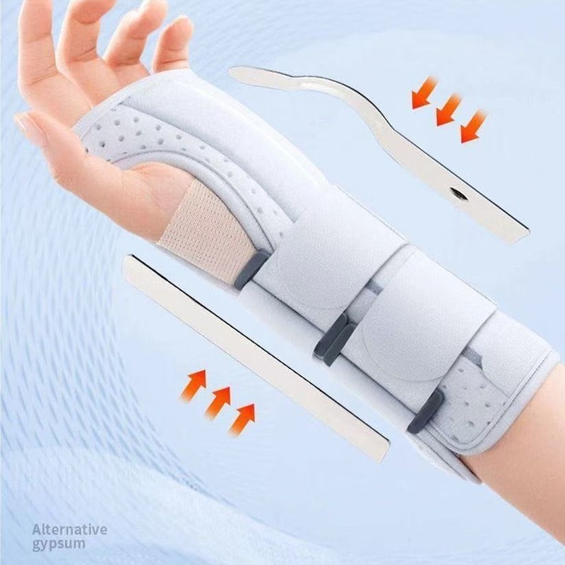 スポンジ製リストバンド、二重ストラップで手首の骨折を固定、男女兼用、腱鞘関節装具、リハビリサポート|undefined