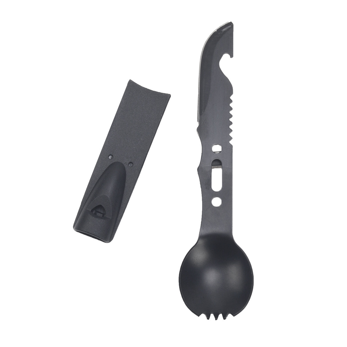 Cuchillo en uno cuchillo multifuncional al aire libre cubiertos de camping cuchillo pequeño cuchillo recto combinación de cuchillo militar de acero inoxidable cuchillo silbato