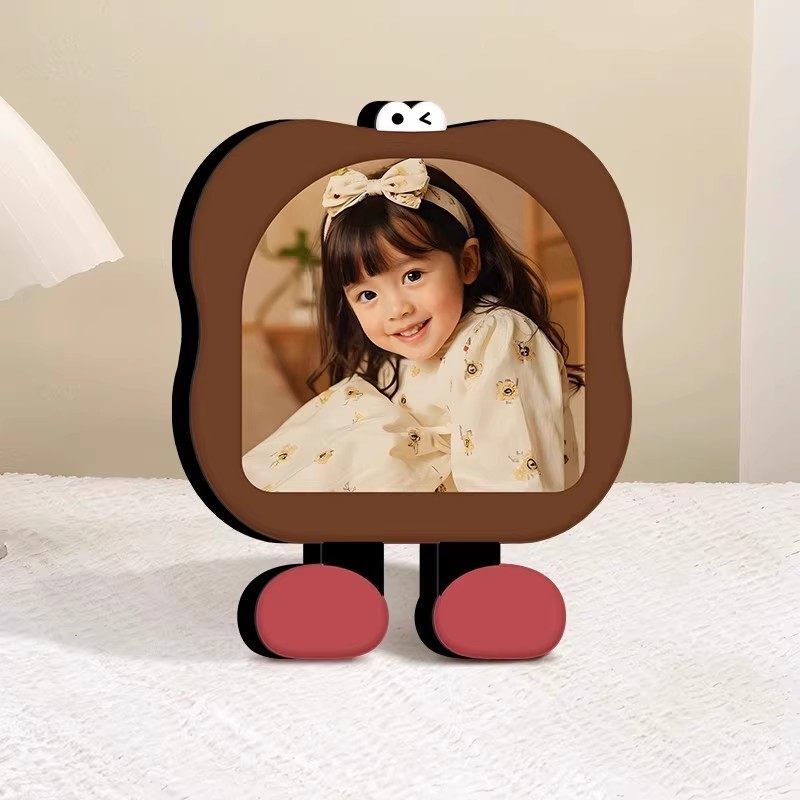 Children's Cute Small Photo Frame Display Stand with Photo Printing Baby Ornament DIY Photo Album 8inch Creative Photo Frame