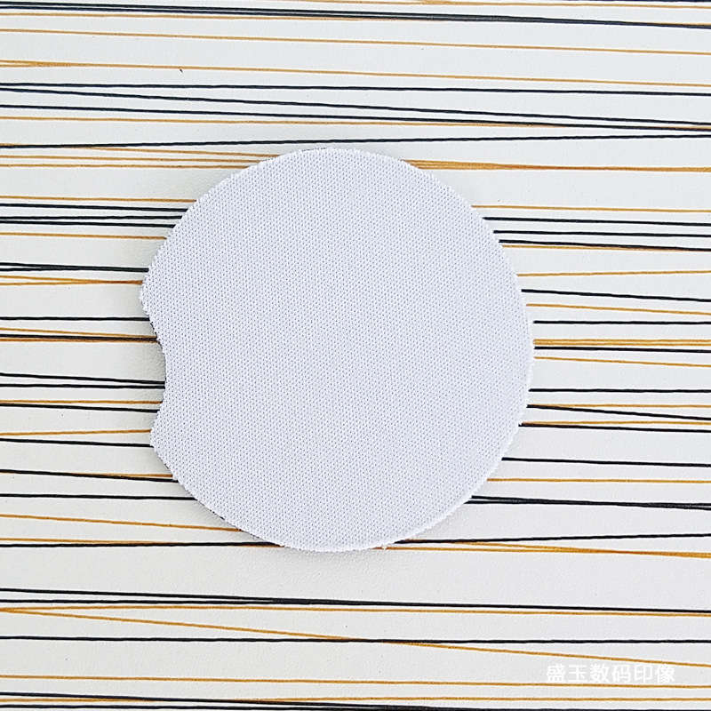 En blanco de transferencia térmica de tela de buceo posavasos DIY foto cuadrado sublimación anti-escaldado almohadilla de aislamiento productos semiacabados