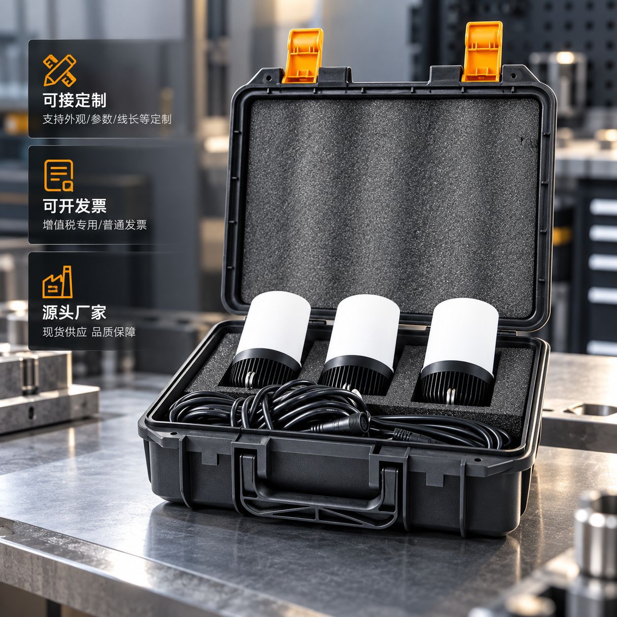 FW6320/6300便携式帐篷灯移动工业检修行灯12-36V/220V 接线箱灯产品实拍图