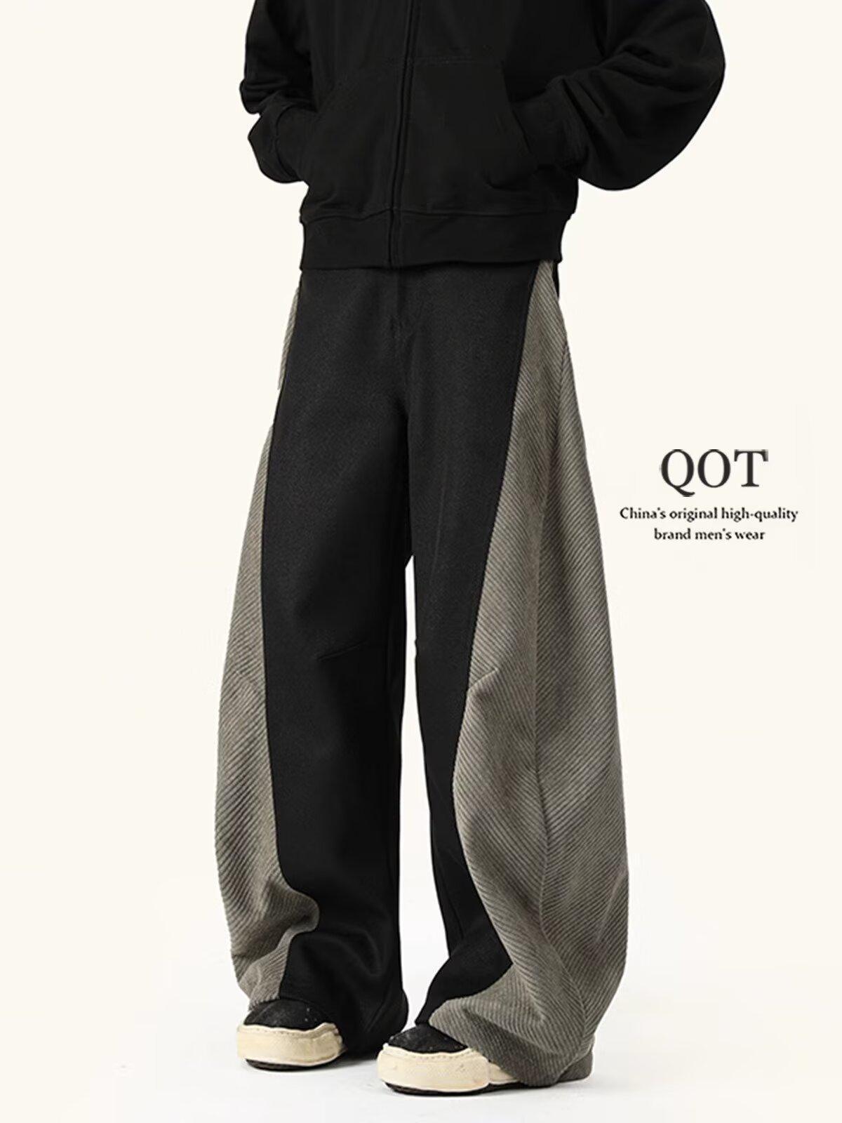 Black Jeans Men 2025 New Spring Autumn Trendy Loose Straight American Style High Street Casual Long Pants_viptrois.com