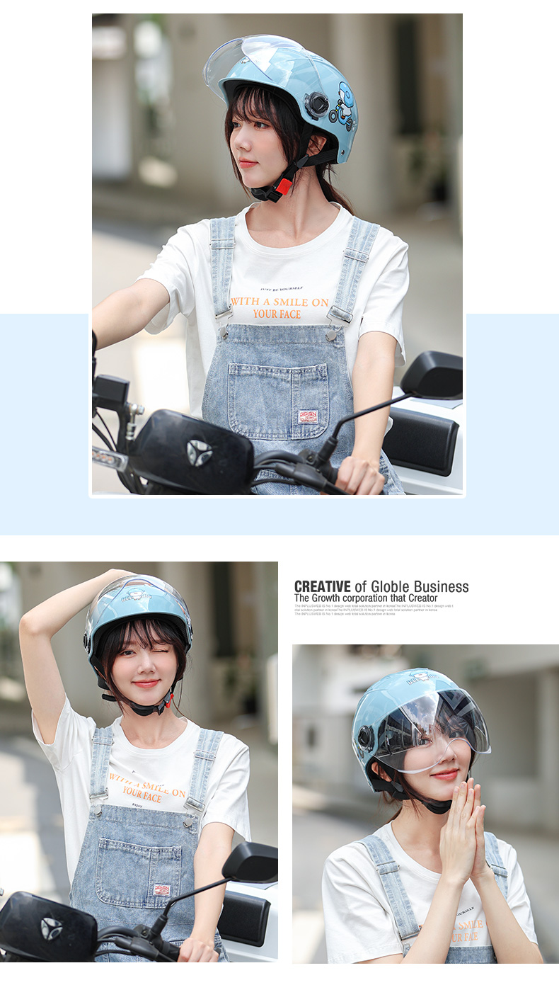 3C Certified Electric Vehicle Helmet Motorcycle Summer Half Helmet