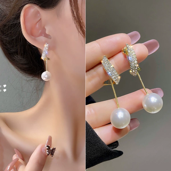 E83 twist white beads-gold