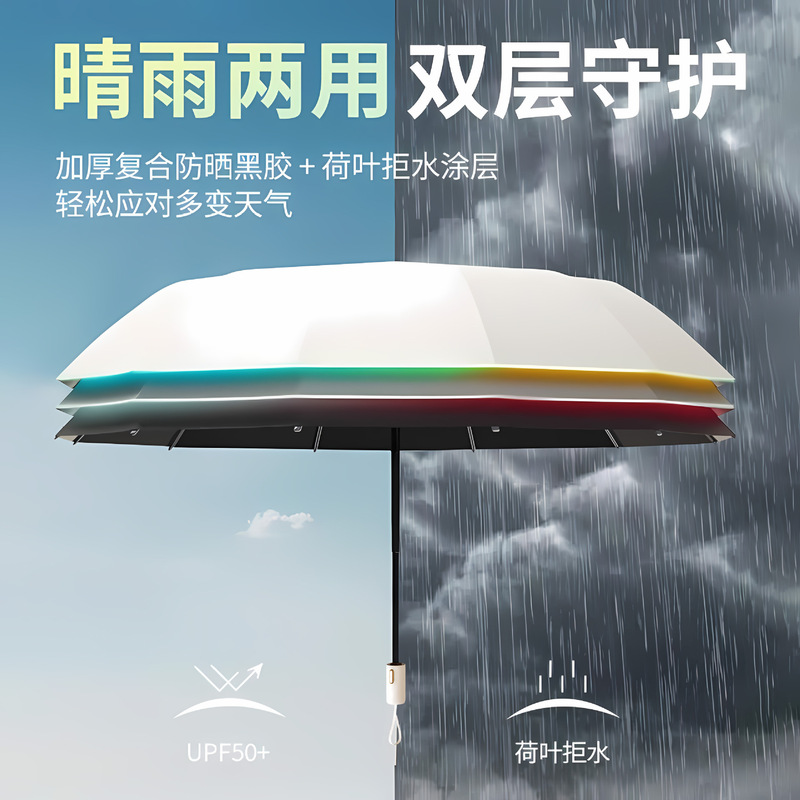全自動傘ダブル強化晴雨兼用日傘日焼け止め傘卸売カスタムロゴビジネスパラソル|undefined