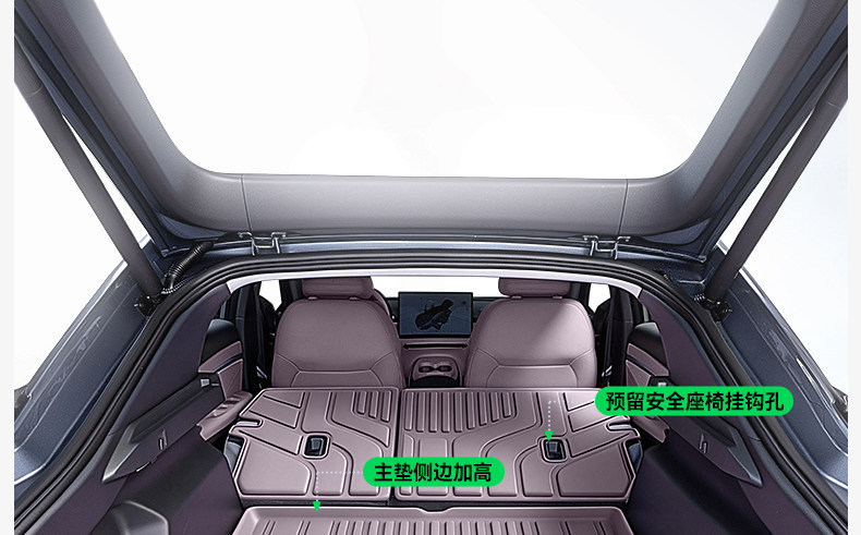 Suitable for BYD Qin MAX EV/DMi trunk mat TPE26 model interior decoration modification kit
