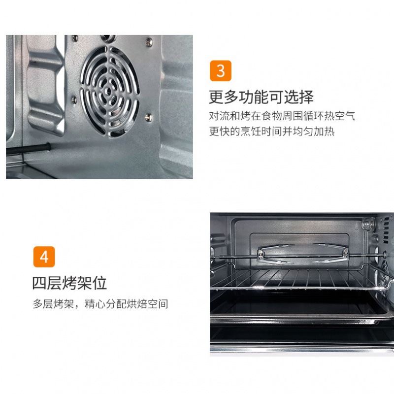 KS21 Horno freidora de aire sin aceite, multifuncional, totalmente automático, de gran capacidad, con visualización y circulación de aire caliente para mini-hornear