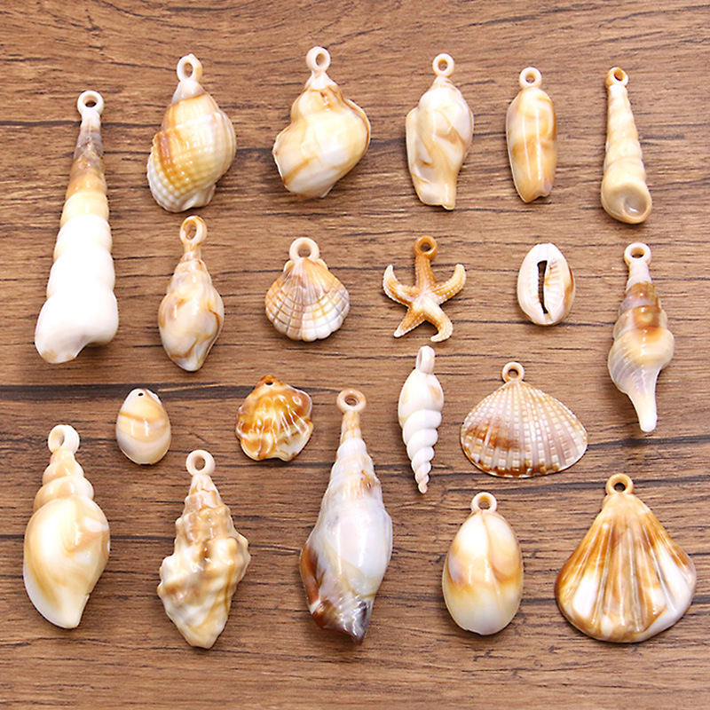 A Variety of Acrylic Artificial Starfish, Conch Shells, Marine Series DIY Bracelets, Pendants, Earrings, Jewelry Accessories