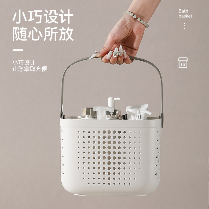 Shiyue バスバスケット バスバスケット ポータブルバスルームアメニティ収納バスケット スクエア学生寮バスバスケットメーカー|undefined