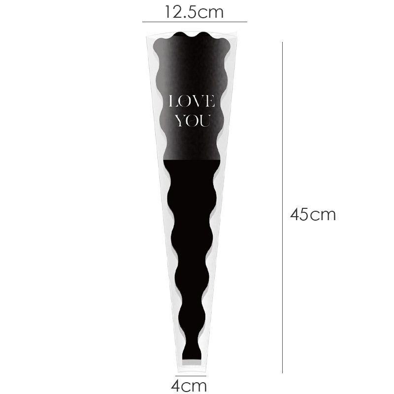 Huaxi día de San Valentín bolsas de flores individuales ramo de flores bolsas DIY rosas transparentes bolsas múltiples materiales de embalaje floral