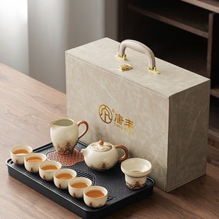 Ruyao Kung Fu Tea Set, Accessible Luxury Tea Making, Housewarming Gift Box Set, 2025 New Style
