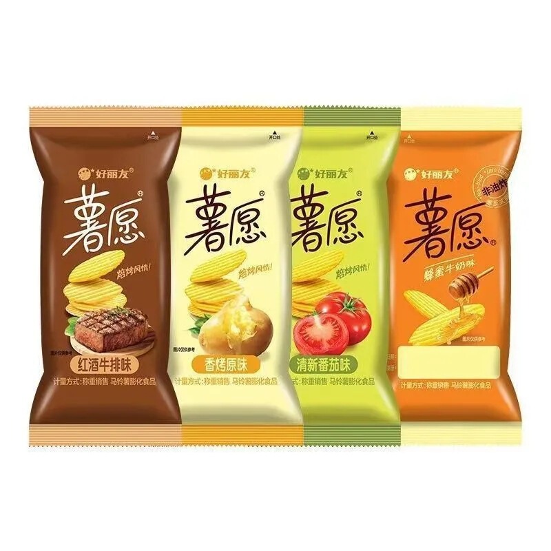 好丽友薯愿薯片非油炸蜂蜜牛奶黄瓜番茄味小包装网红膨化食品小吃|undefined