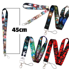 夢境童話紅髮公主手機掛繩滌綸織帶證件相機掛脖鑰匙防丟配飾掛件