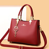 Red shoulder bag, capacious one-shoulder bag for bride for mother, 2023 collection, wholesale