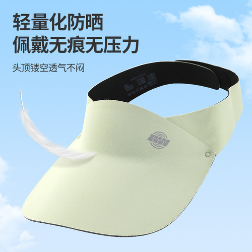 Children's sun hat, summer hat, boys and girls sun hat, adjustable seamless empty top sun hat, sports hat