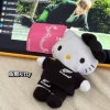 Black Rugby Kitty-Pink single tag