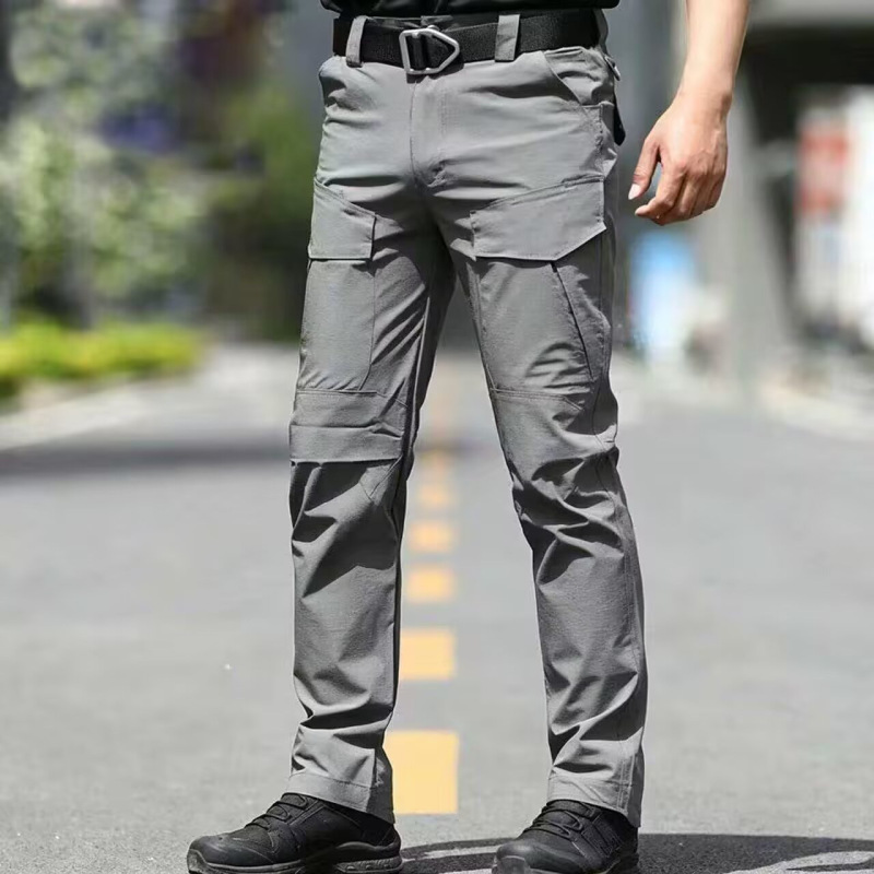2026 Men's Summer New Versatile Outdoor Loose Sports Pants Solid Color Military Style Work Trousers Wholesale