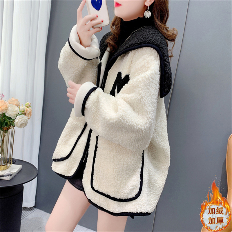 오프화이트 [두꺼운 벨벳] 가을, 겨울 스타일*